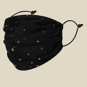 Gold Stars Face Mask